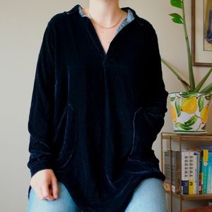 Free People x CP shades Velvet Tunic